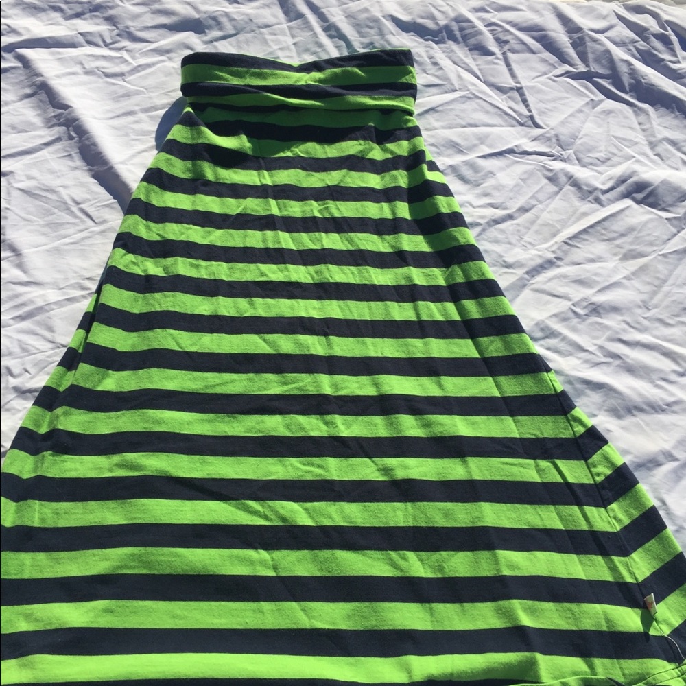 Lolly Wolly Doodle long skirt Size 8 green/navy.